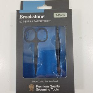 Brookstone Premium quality grooming scissors and tweezers